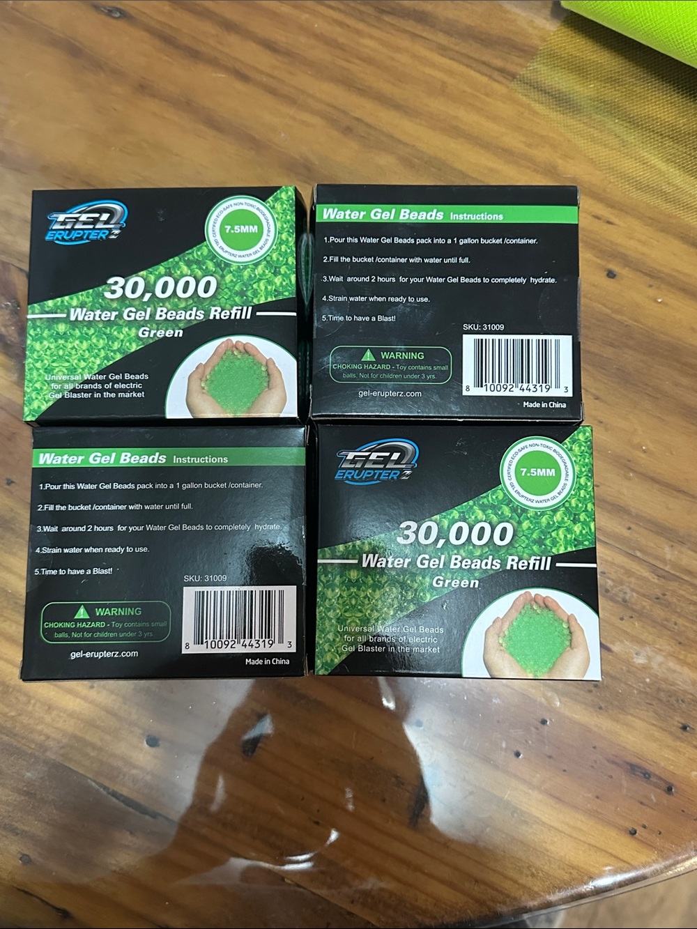 Gel erupter 30,000 Water Gel Beads Refill - Green